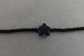 Meeple board game piece wooden charm bracelet, friendship bracelet, waxed cord, rainbow charm, gamer accessory (Copy)