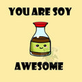 Cute Kawaii Sushi Greetings Cards, Birthday, Valentines, Anniversary, funny, puns (You Maki Miso Happy / You are so Awesome ) Folding Card.