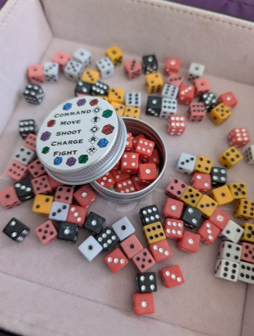 Pocket Dice D6's Warhammer Dice sets, Mini dice, 40k, Aquila, Space Marines, Orcs, Imperium, Xenos & Forces of Chaos