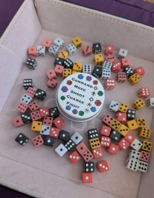 Pocket Dice D6's Warhammer Dice sets, Mini dice, 40k, Aquila, Space Marines, Orcs, Imperium, Xenos & Forces of Chaos