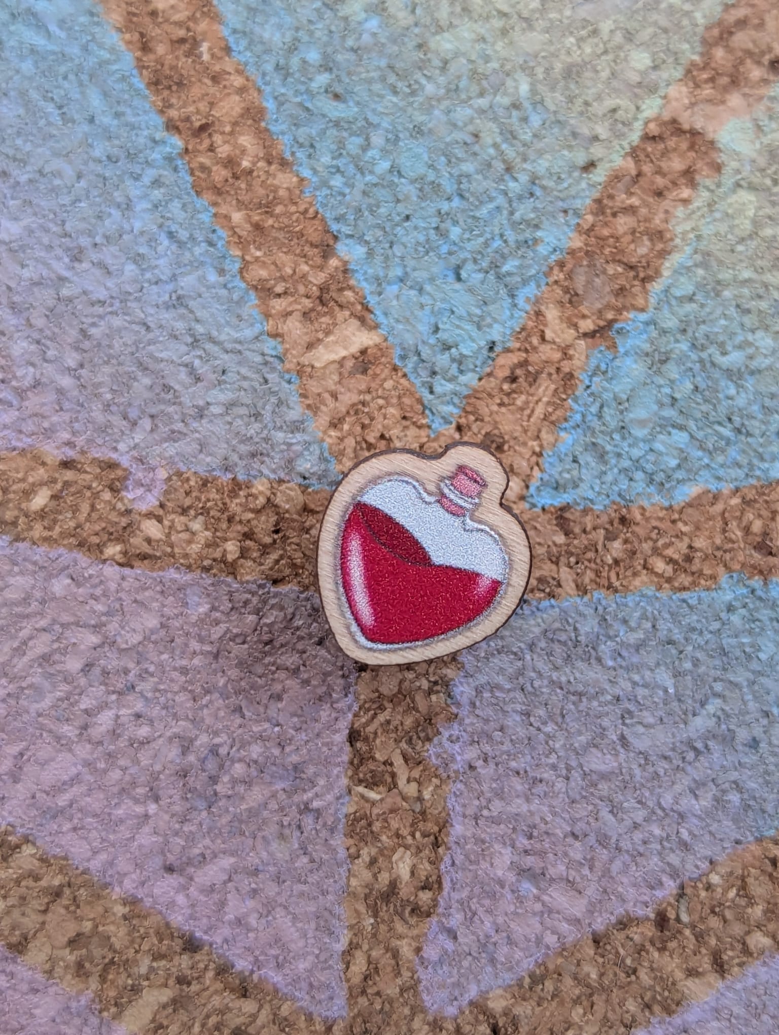 Mini Mimic treasure chest, Gelatinous Cube & Healing Potion wooden pins, dungeons and dragons monster D&D lapel pin/ brooch/ badge nerdy gift for DnD players, Steve the mimic