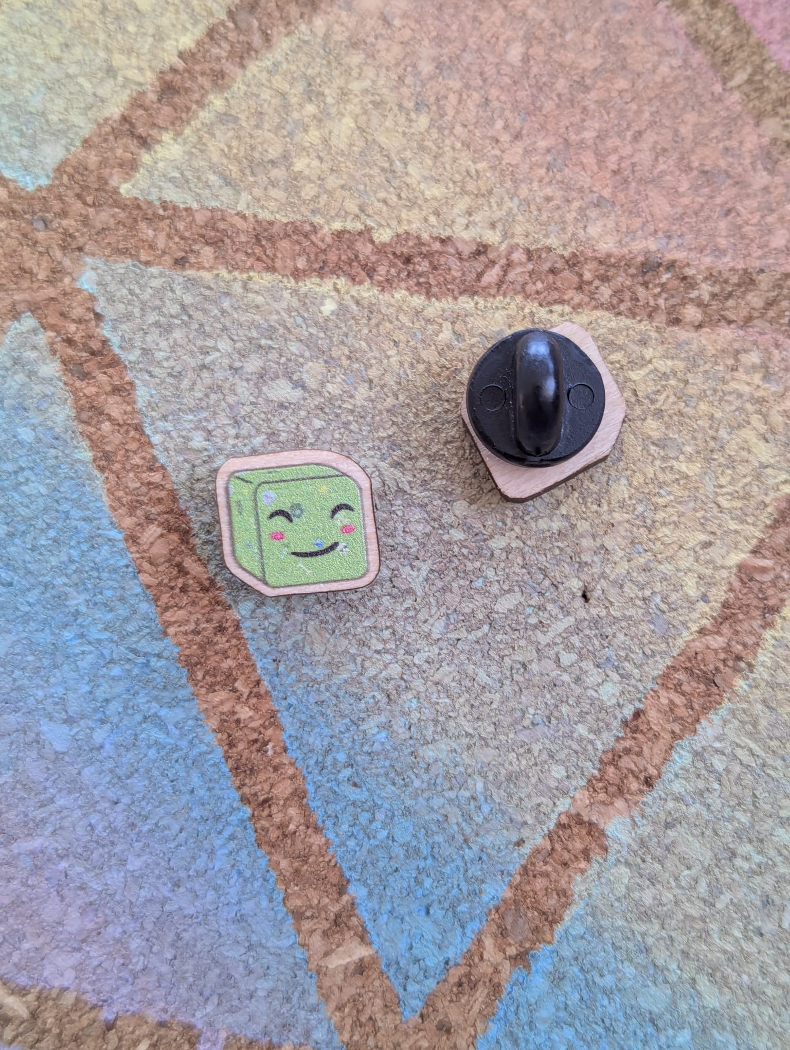 Mini Mimic treasure chest, Gelatinous Cube & Healing Potion wooden pins, dungeons and dragons monster D&D lapel pin/ brooch/ badge nerdy gift for DnD players, Steve the mimic