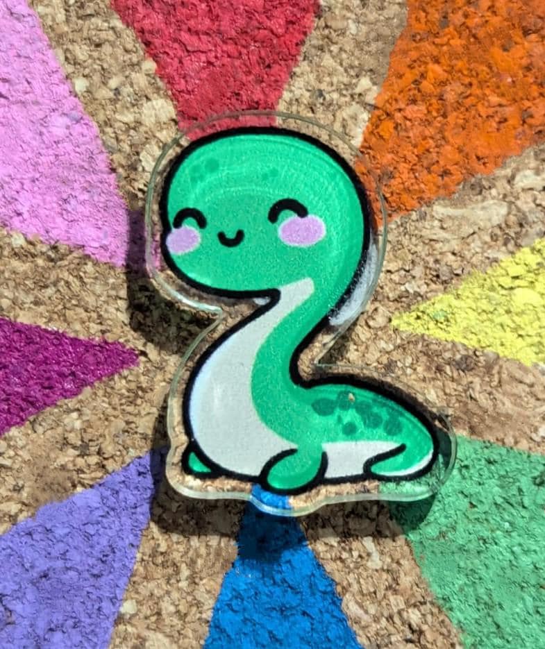 Cute Cryptids I Believe Acrylic Pins, Loch Ness Monster, Mothman, Yeti, Gray alien, Lapel / Brooch / Badge Pin Set / Accessories