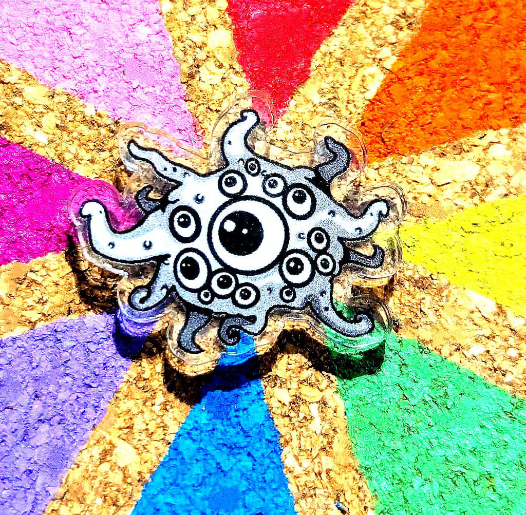 Elder God, Lovecraftian Creatures, Acrylic pins, Hastur, Fishman, Shoggoth, Black Goat Lapel / Brooch / Badge Pin Set / Accessories