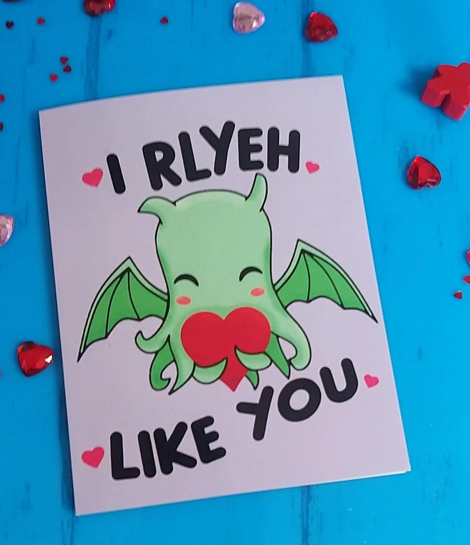 Digital Downloadable File Cute Cthulhu Elder Gods Birthday / Valentines / Christmas/ Anniversary Cards A4, with Kraken/ship, Great Old One, Hastur, Shoggoth Nerdy Greeting Cards H.P. Lovecraft Mythos / Call of Cthulhu