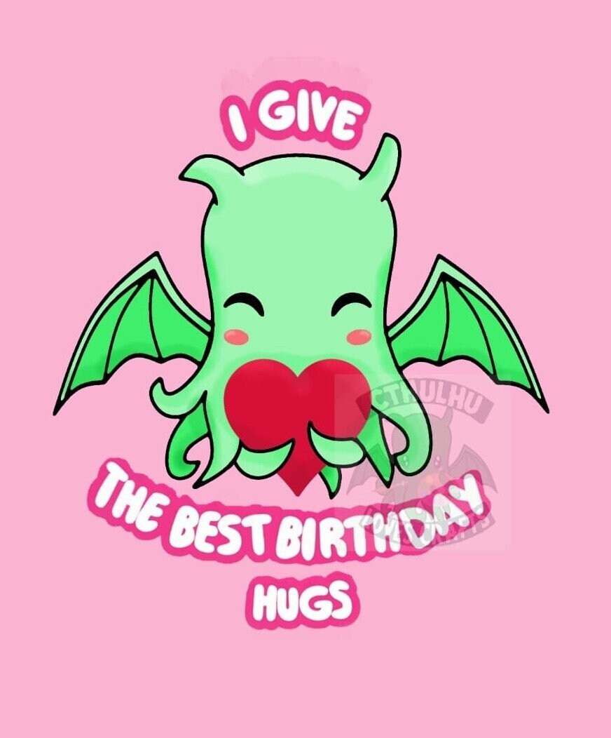Digital Downloadable File Cute Cthulhu Elder Gods Birthday / Valentines / Christmas/ Anniversary Cards A4, with Kraken/ship, Great Old One, Hastur, Shoggoth Nerdy Greeting Cards H.P. Lovecraft Mythos / Call of Cthulhu
