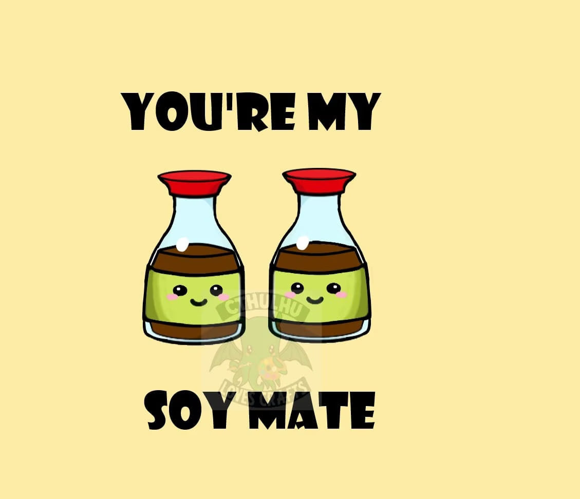 Cute Kawaii Sushi Greetings Cards, Birthday, Valentines, Anniversary, funny, puns (You Maki Miso Happy / You are so Awesome ) Folding Card.