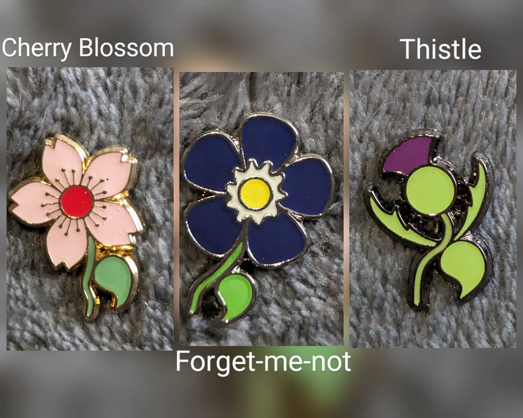 Bee & Flower hidden semi-colon mental health enamel pins, Cute honeybee with flowers lapel, badges, soft enamel with epoxy coating