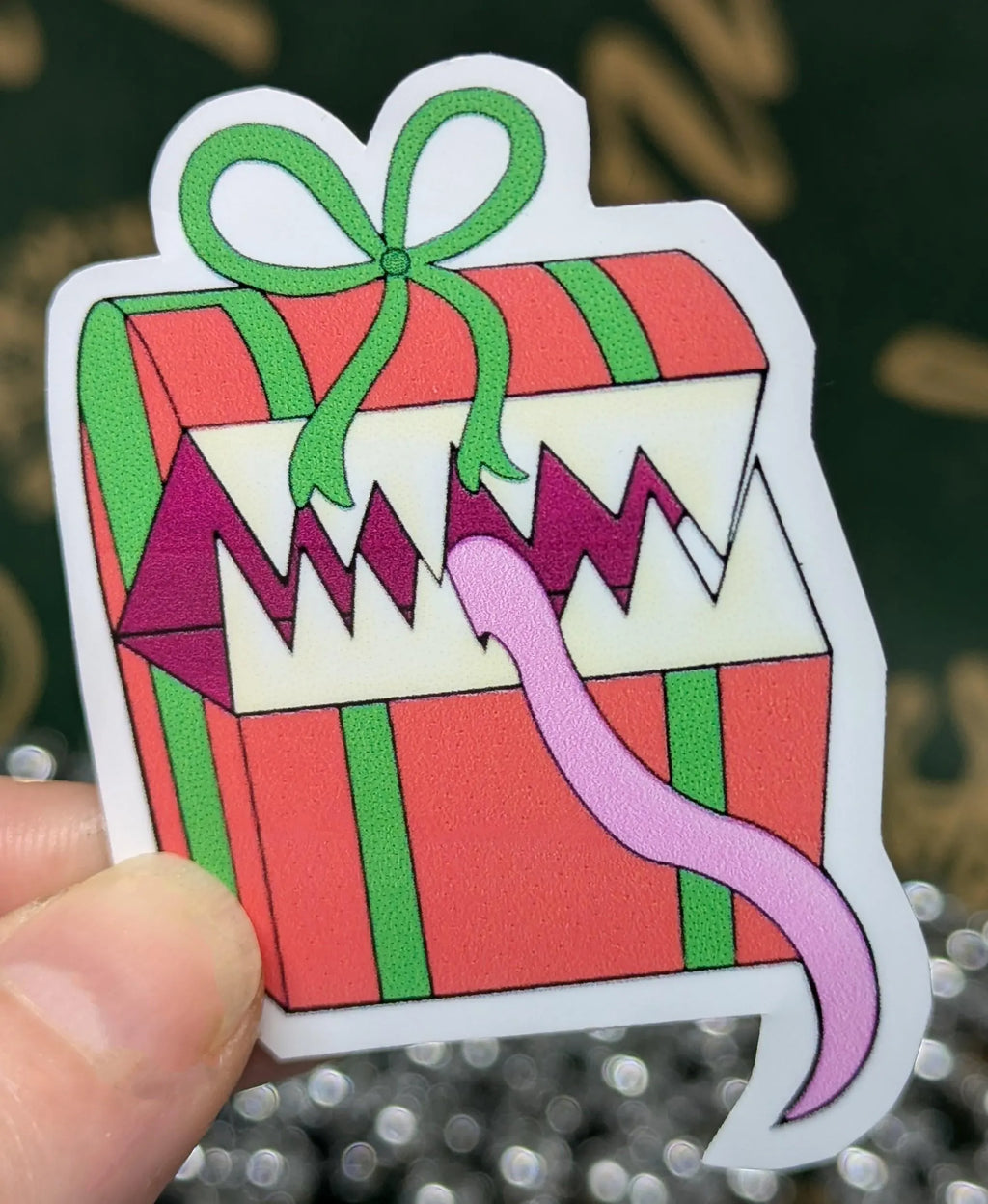 Vinyl Christmas Stickers, Dungeons and Dragons, DND, D&D, RPG, Cthulhu, COC or Cryptid Xmas Festive Sticker Packs.
