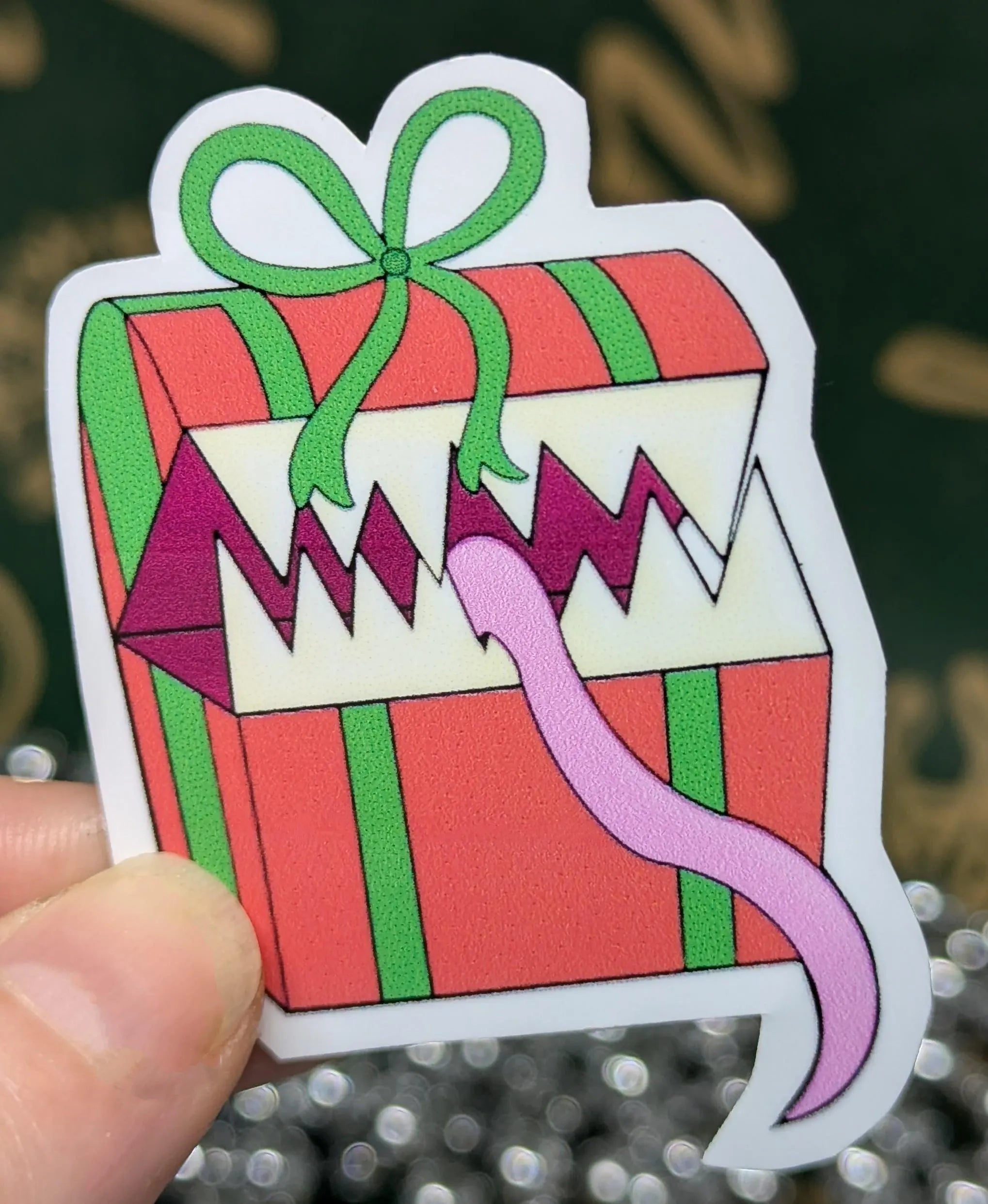 Vinyl Christmas Stickers, Dungeons and Dragons, DND, D&D, RPG, Cthulhu, COC or Cryptid Xmas Festive Sticker Packs.