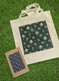Repeat Pattern Cthulhu, Dice and Eldritch symbols cotton tote bags 100% cotton, DND, D&D, COC, TTRPG Accessories